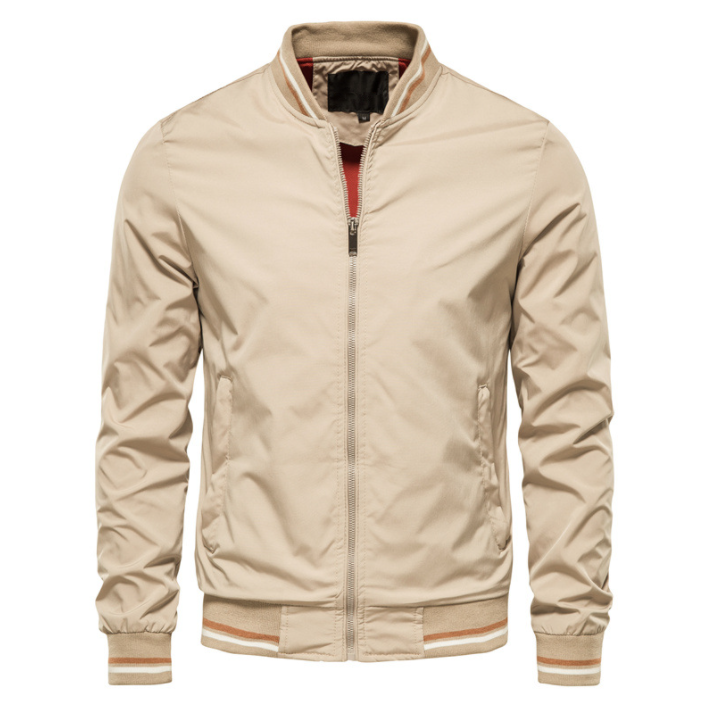 Zaee Bomber Jacket-Zaee collection-M-Beige-Zaee collection