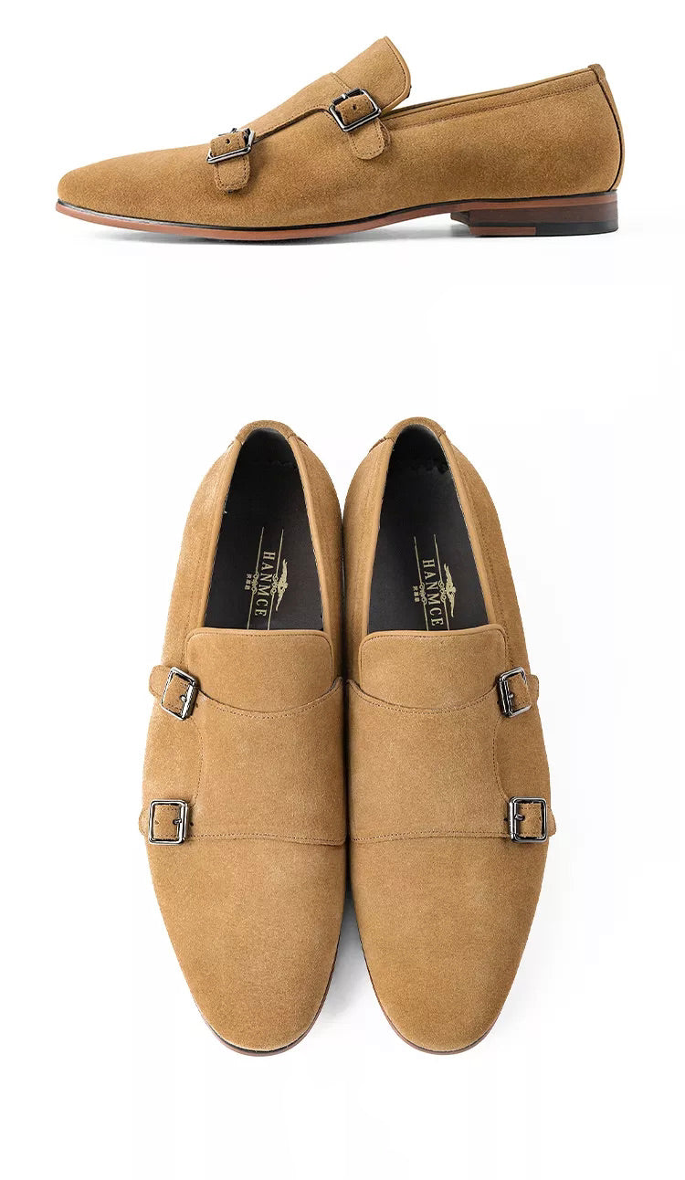 Zaee Suede Monk Shoes